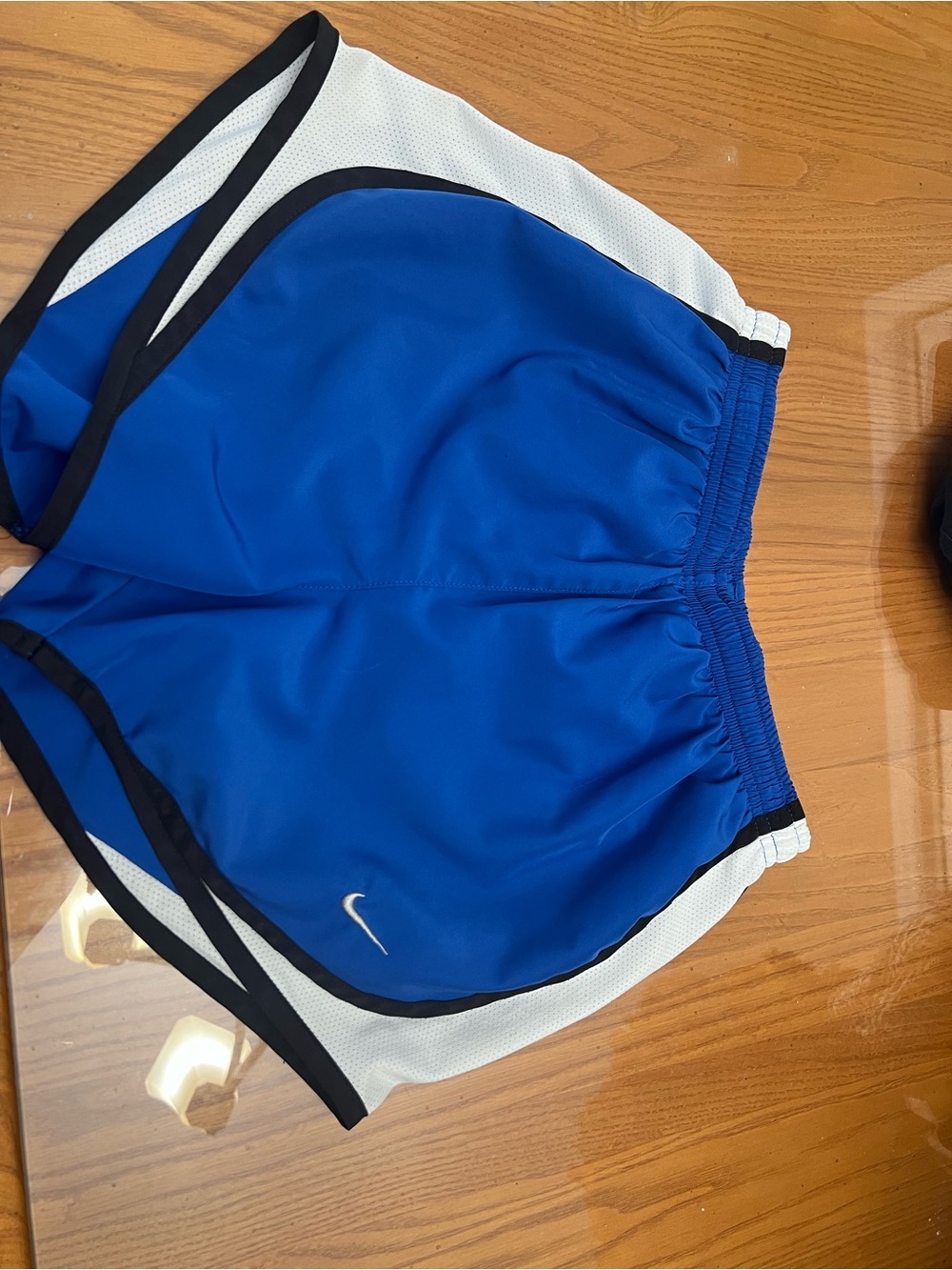 Nike Royal Blue Running Shorts with White & Black Accents